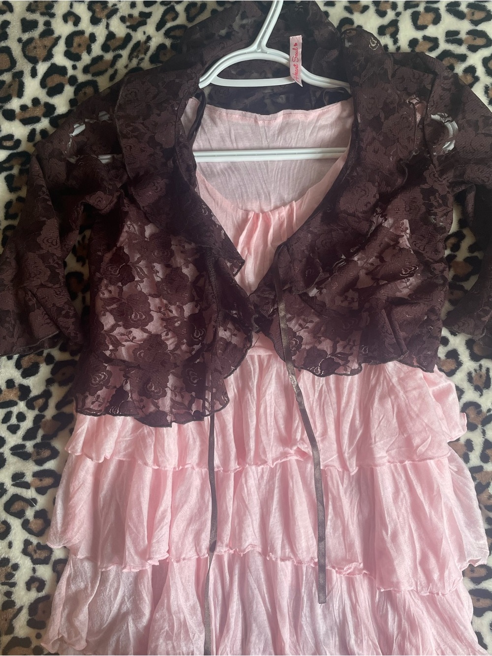 ♡ (BROWN CARDIGAN ONLY) Brown Lace Cardigan